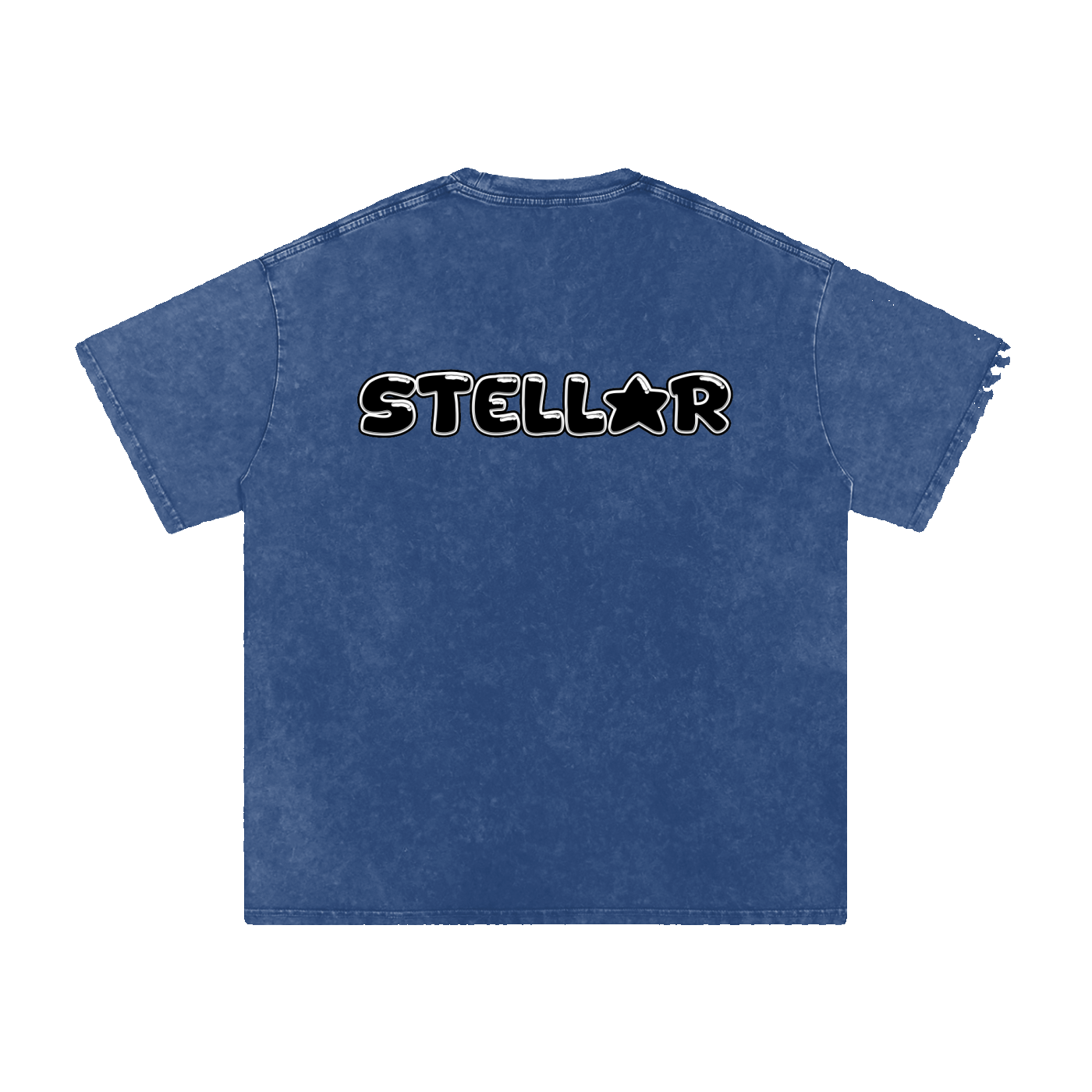 Stellar Supply Acid Wash Oversize T-Shirt - Blue - Version 2