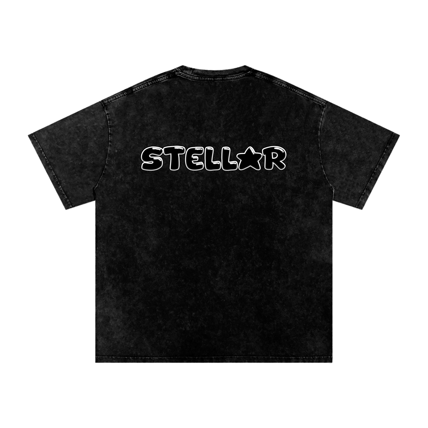 Stellar Supply Acid Wash Oversize T-Shirt - Black - Version 2