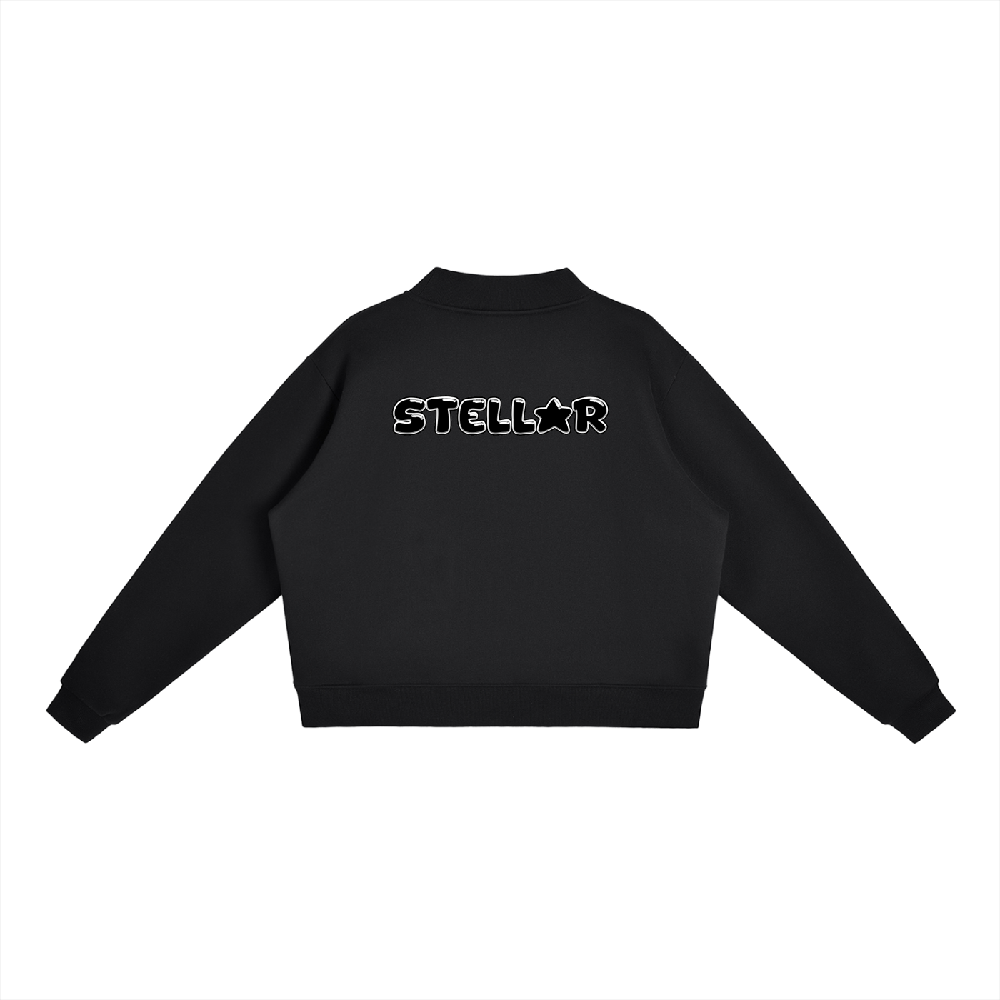 Essential Fleece Mock-Neck Crew Sweatshirt