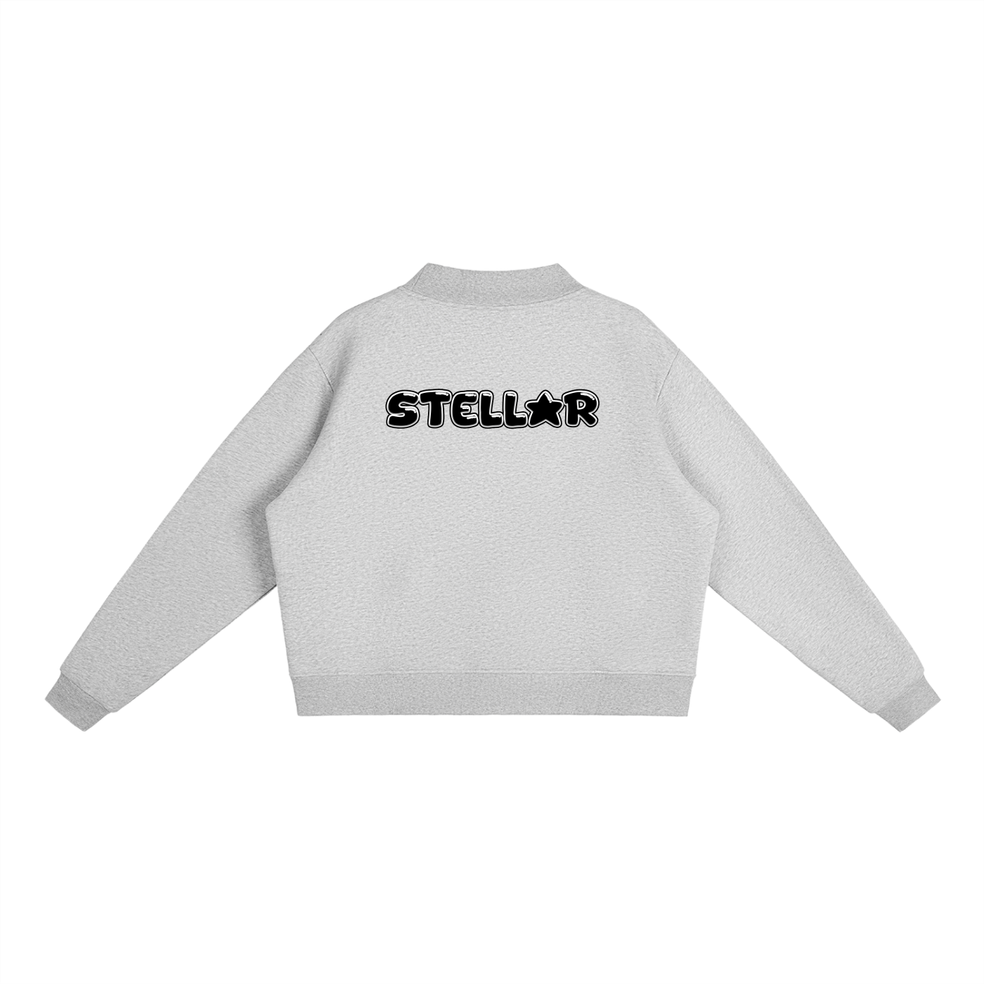 Essential Fleece Mock-Neck Crew Sweatshirt