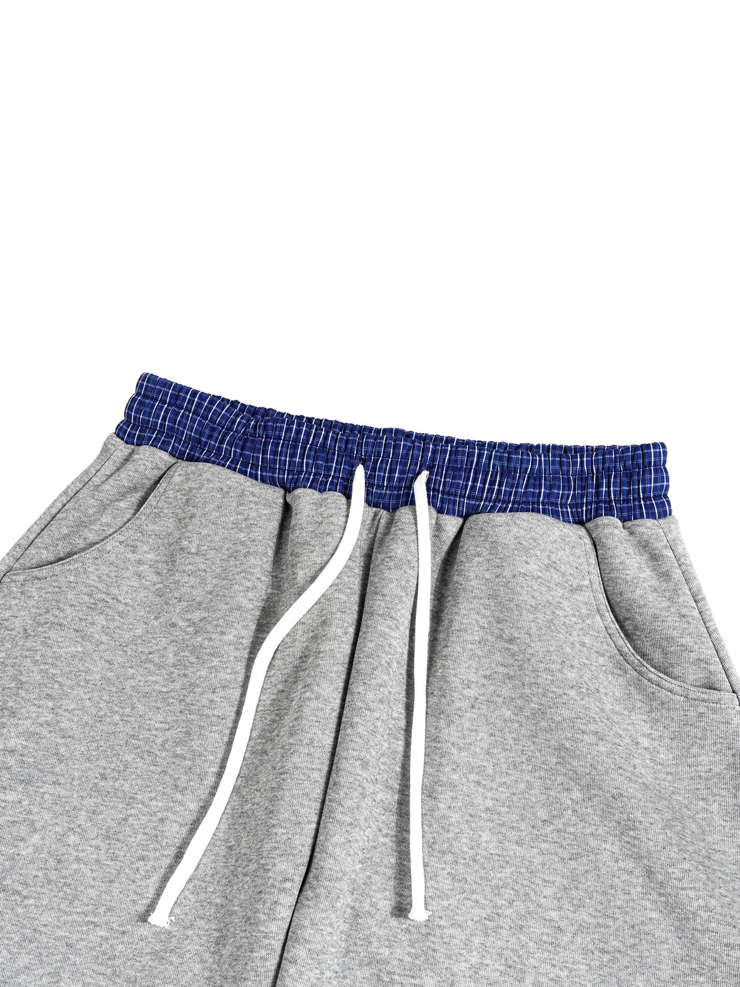 Plaid Waistband Barrel Sweatpants
